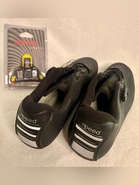 Men's Black Athletic Cycling Shoes - Speed Size 12 Men’s